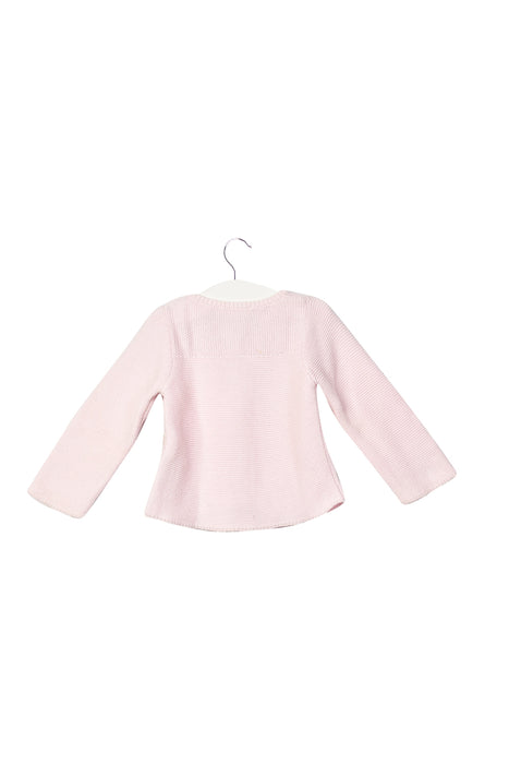 A Pink Cardigans from Jacadi in size 6-12M for girl. (Back View)