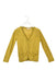 A Yellow Cardigans from Bonpoint in size 4T for girl. (Front View)