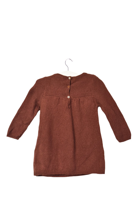 A Brown Sweater Dresses from Bonpoint in size 12-18M for girl. (Back View)