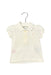 A White Short Sleeve Polos from Ralph Lauren in size 0-3M for girl. (Front View)