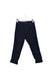 A Navy Casual Pants from Crewcuts in size 5T for girl. (Front View)