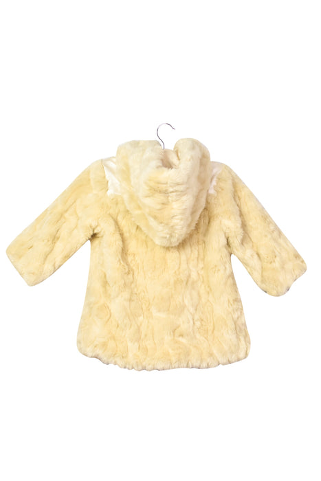 A Beige Coats from Billieblush in size 6-12M for girl. (Back View)