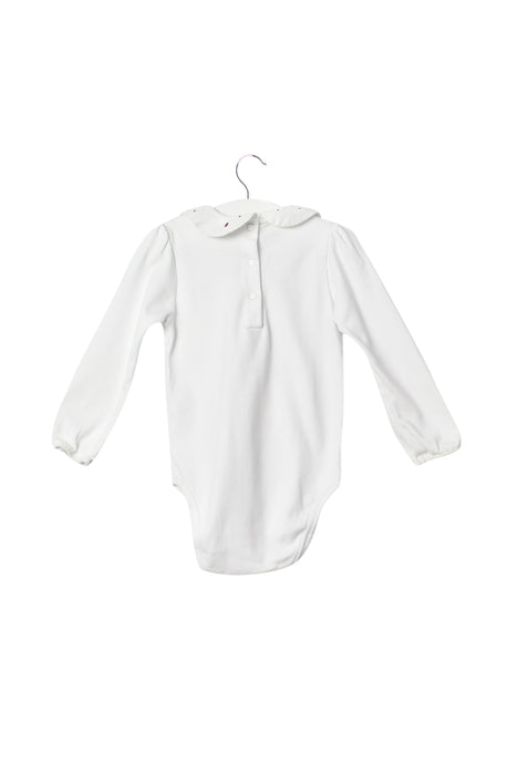 A White Long Sleeve Bodysuits from Dior in size 12-18M for girl. (Back View)