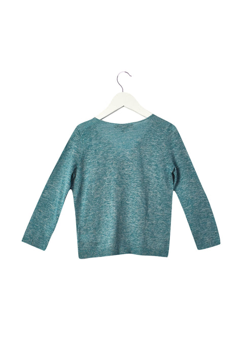 A Blue Long Sleeve Tops from Bonpoint in size 3T for girl. (Back View)