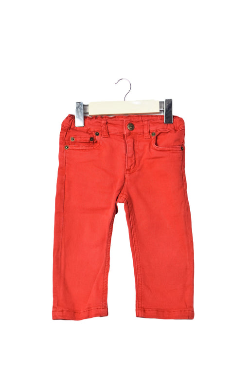 A Red Casual Pants from Bonpoint in size 6-12M for girl. (Front View)