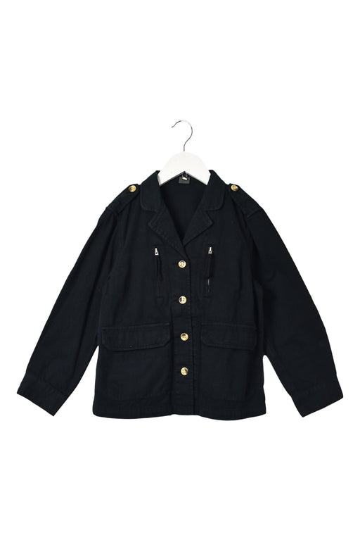 A Black Coats from Bonton in size 8Y for girl. (Front View)
