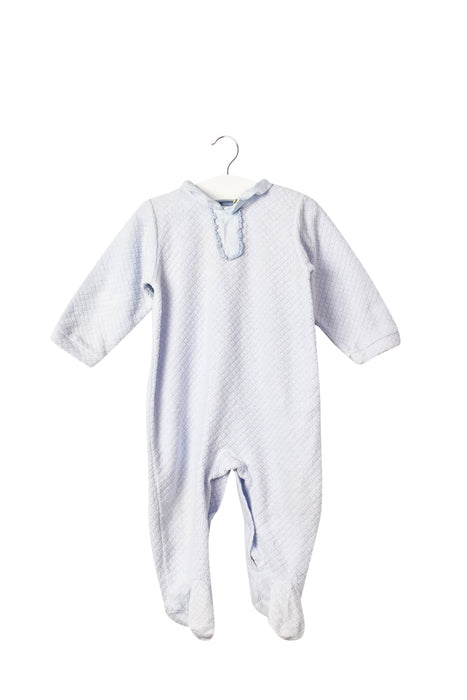A Blue Long Sleeve Jumpsuits from Babidu in size 6-12M for boy. (Front View)