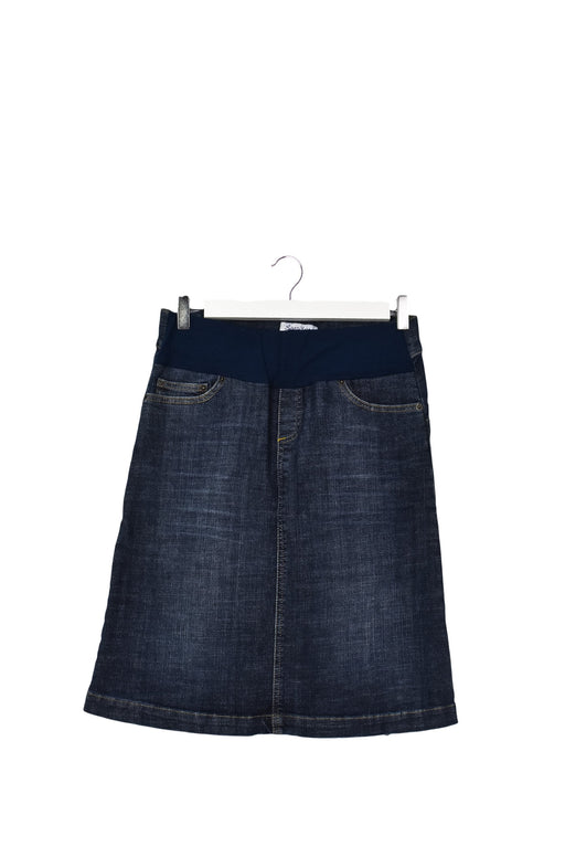A Blue Mid Skirts from Seraphine in size S for maternity. (Front View)