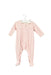 A Pink Long Sleeve Jumpsuits from Petit Bateau in size 3-6M for girl. (Front View)