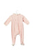 A Pink Long Sleeve Jumpsuits from Petit Bateau in size 3-6M for girl. (Back View)