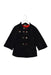 A Black Coats from Le Petit Pois in size 6T for boy. (Front View)