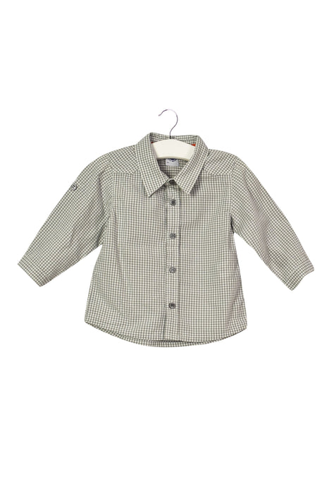 A Grey Shirts from Petit Bateau in size 3-6M for boy. (Front View)