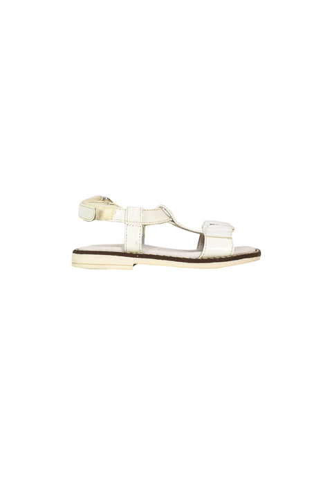 A White Sandals from Armani in size 12-18M for girl. (Back View)