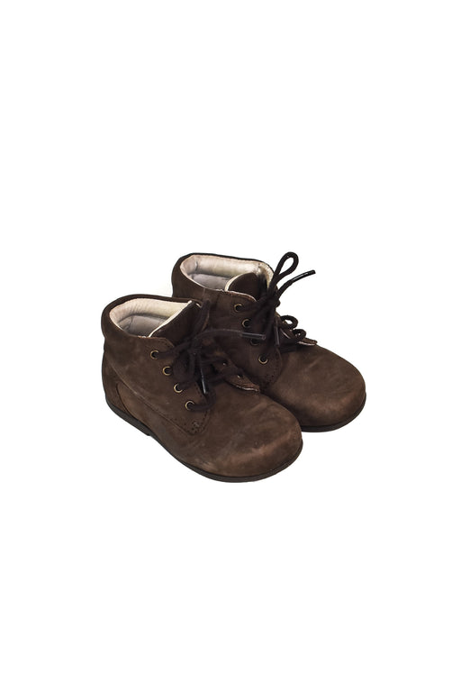 A Brown Boots & Booties from Jacadi in size 12-18M for boy. (Front View)
