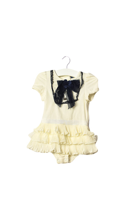 A Beige Short Sleeves Dresses from Nicholas & Bears in size 3-6M for girl. (Front View)