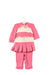 A Pink Long Sleeve Jumpsuits from Nicholas & Bears in size 6-12M for girl. (Front View)