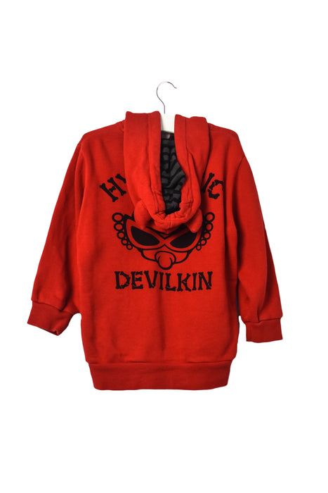 A Red Zippered Sweatshirts from Hysteric Mini in size 18-24M for girl. (Back View)
