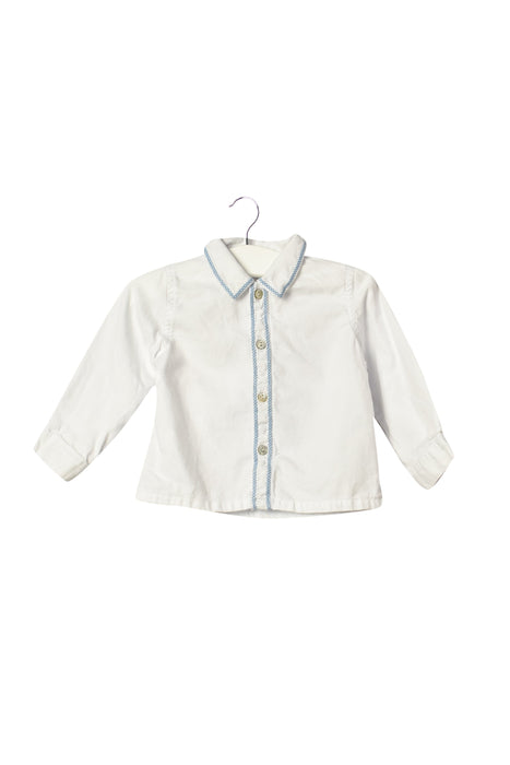 A White Shirts from Neck & Neck in size 3-6M for girl. (Front View)