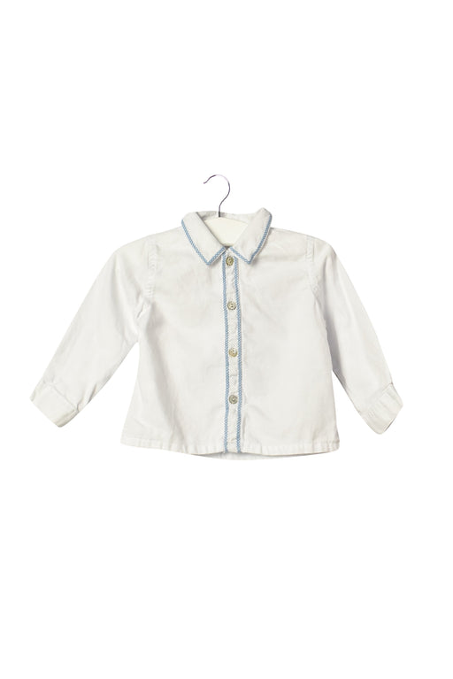 A White Shirts from Neck & Neck in size 3-6M for girl. (Front View)