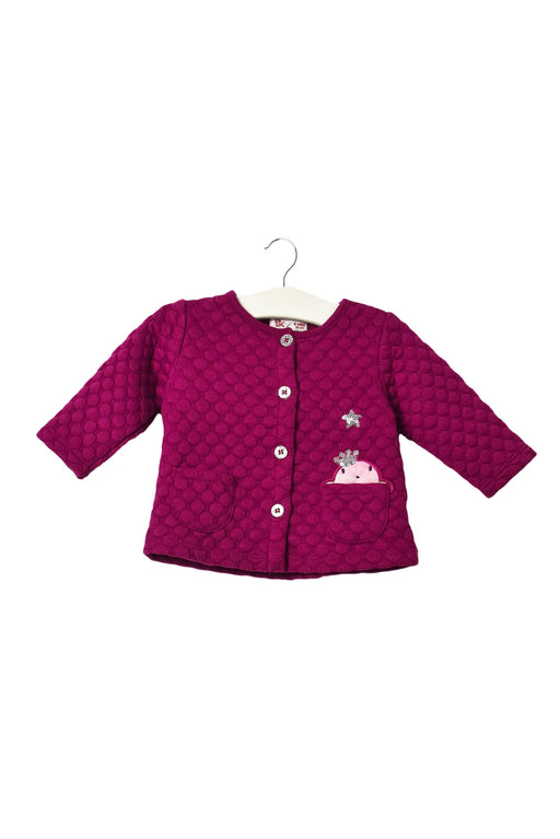 A Purple Cardigans from null in size 0-3M for girl. (Front View)