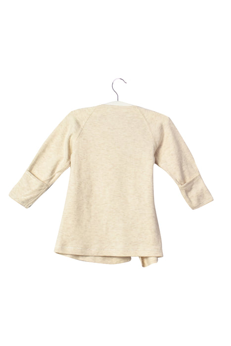 A Beige Long Sleeve Tops from Les Enphants in size 3-6M for girl. (Back View)