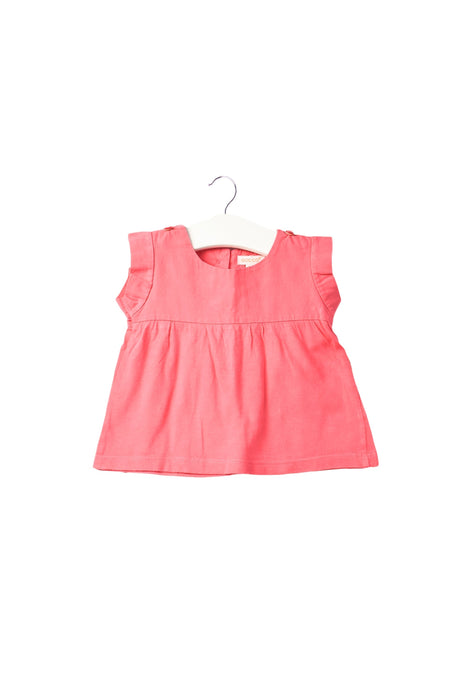 A Pink Short Sleeve Tops from Gocco in size 3-6M for girl. (Front View)