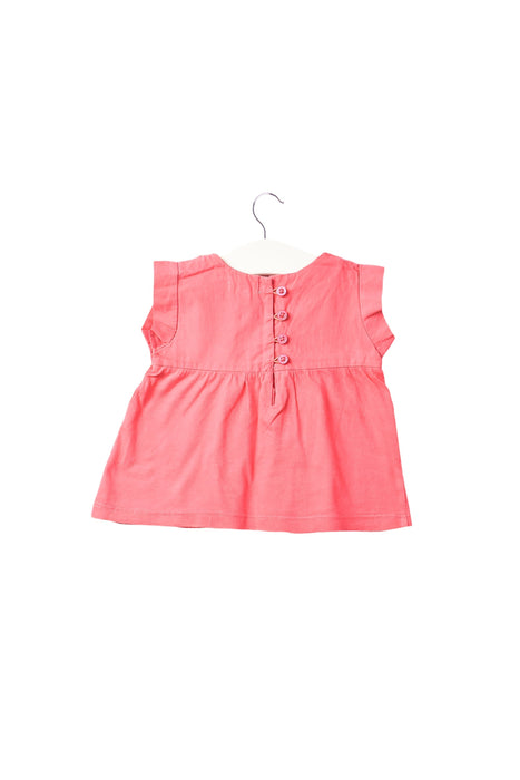 A Pink Short Sleeve Tops from Gocco in size 3-6M for girl. (Back View)