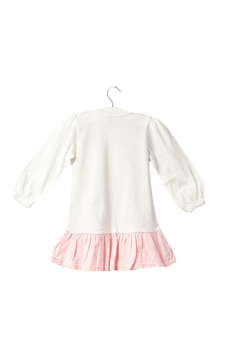 A Mulicolour Long Sleeve Dresses from Organic Baby in size 3-6M for girl. (Back View)