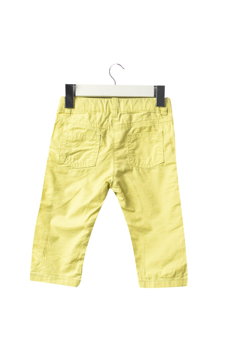 A Yellow Casual Pants from Bout'Chou in size 3-6M for boy. (Back View)