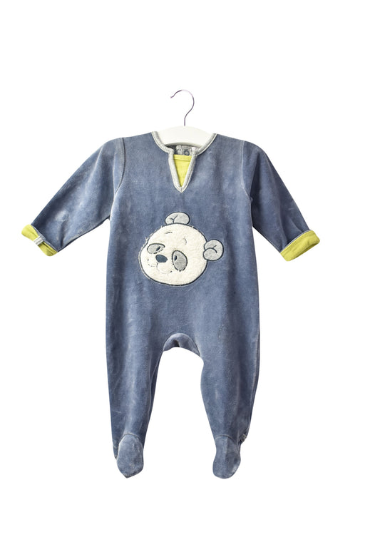 A Blue Long Sleeve Jumpsuits from Noukie's in size 0-3M for boy. (Front View)