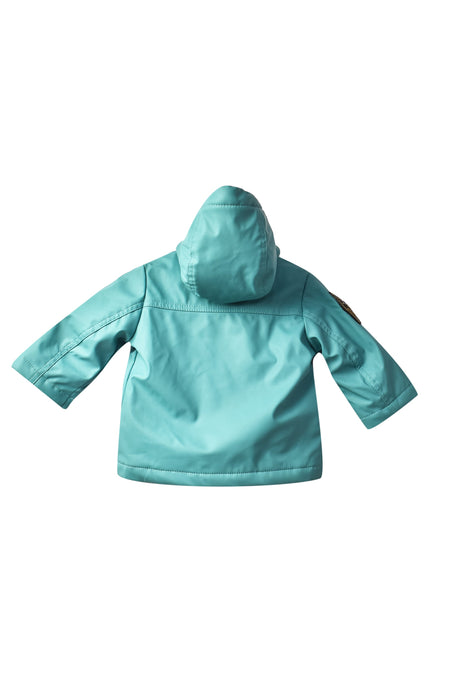 A Blue Rain Jackets from Catimini in size 0-3M for boy. (Back View)