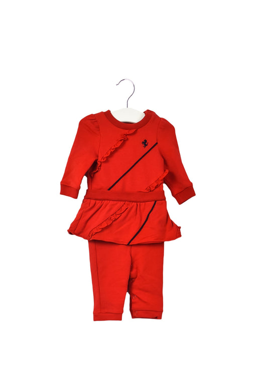 A Red Long Sleeve Jumpsuits from Ferrari in size 3-6M for girl. (Front View)