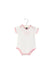 A White Short Sleeve Bodysuits from Armani in size 0-3M for girl. (Front View)