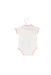 A White Short Sleeve Bodysuits from Armani in size 0-3M for girl. (Back View)