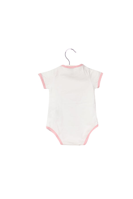 A White Short Sleeve Bodysuits from Armani in size 0-3M for girl. (Back View)