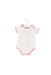 A White Short Sleeve Bodysuits from Armani in size 0-3M for girl. (Front View)