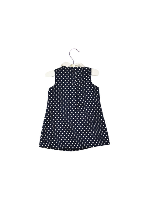 A Navy Sleeveless Dresses from Janie & Jack in size 6-12M for girl. (Back View)
