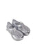 A Silver Sandals from Mini Melissa in size 12-18M for girl. (Front View)