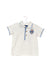 A White Short Sleeve Polos from Sergent Major in size 3-6M for boy. (Front View)