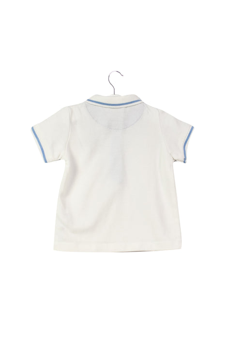 A White Short Sleeve Polos from Sergent Major in size 3-6M for boy. (Back View)