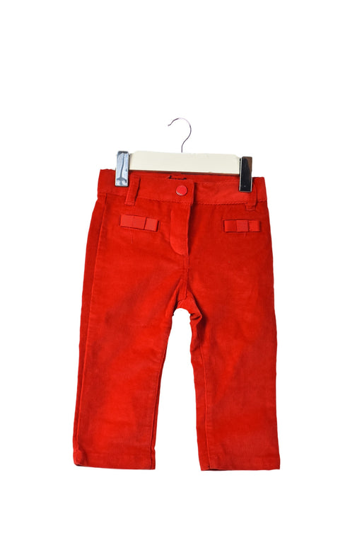 A Red Casual Pants from Jacadi in size 6-12M for girl. (Front View)