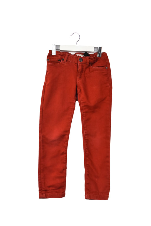 A Red Jeans from Bonpoint in size 6T for girl. (Front View)