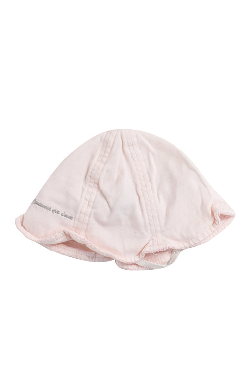 A Pink Hats Beanies & Caps from Comme Ca Ism in size 0-3M for girl. (Front View)