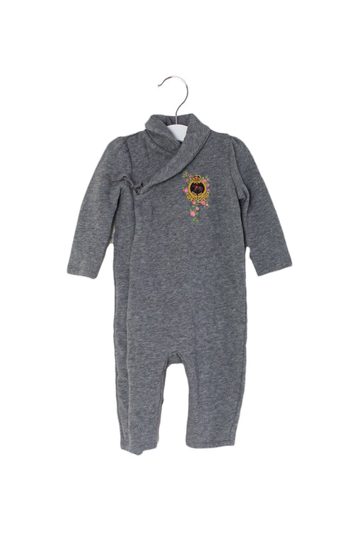 A Grey Long Sleeve Jumpsuits from Ralph Lauren in size 6-12M for girl. (Front View)
