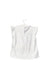 A White Sleeveless from La Compagnie des Petits in size 3-6M for girl. (Back View)