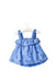 A Blue Sleeveless from null in size 3-6M for girl. (Back View)