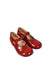 A Red Sandals from Gusella in size 3T for girl. (Front View)