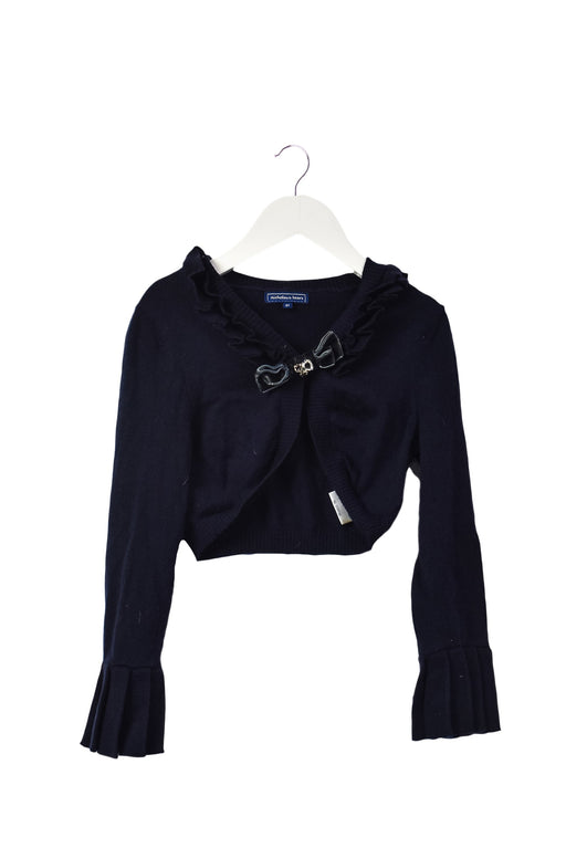 A Navy Cardigans from Nicholas & Bears in size 6T for girl. (Front View)