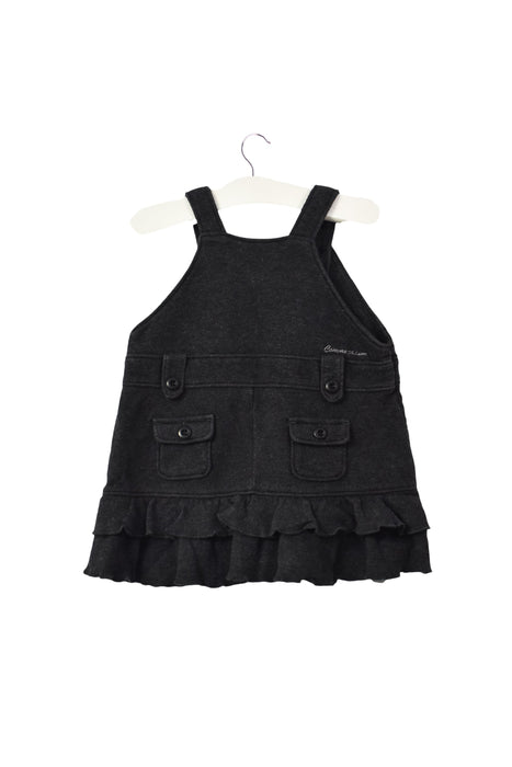 A Black Overall Dresses from Comme Ca Ism in size 12-18M for girl. (Back View)