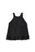A Black Overall Dresses from Comme Ca Ism in size 12-18M for girl. (Back View)